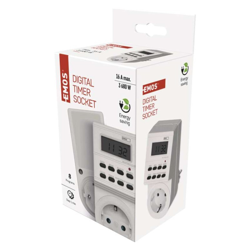 Digital timer Socket TS-ED1 SCHUKO [3]