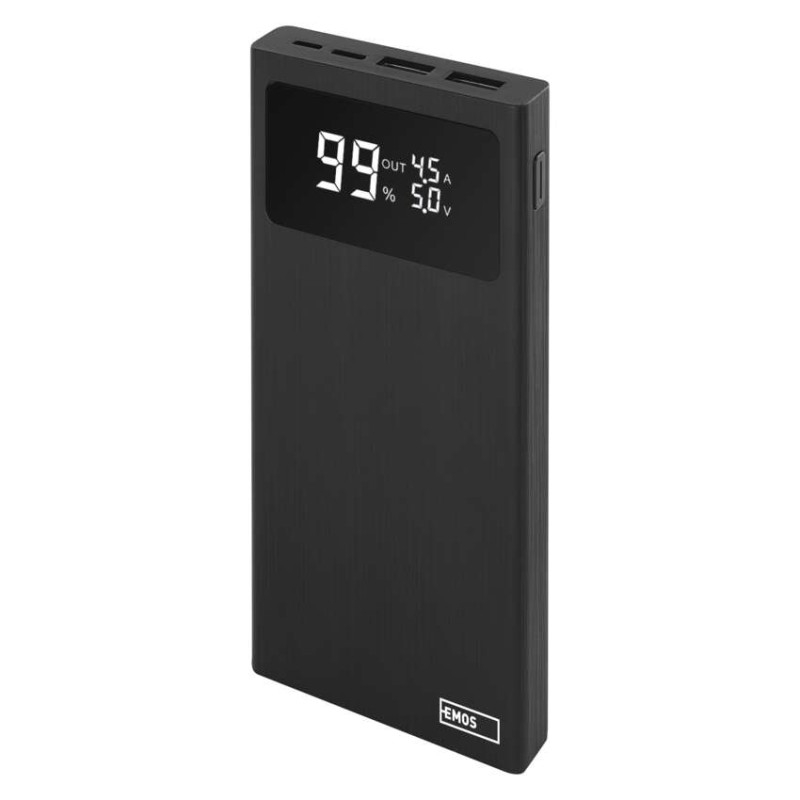 EMOS BETAQ 10 Portable Power bank, 10 000 mAh, 22.5 W, black [1]