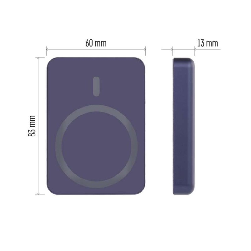 EMOS Portable Power bank WI 522, 5 000 mAh, 20 W+Wireless, blue [3]