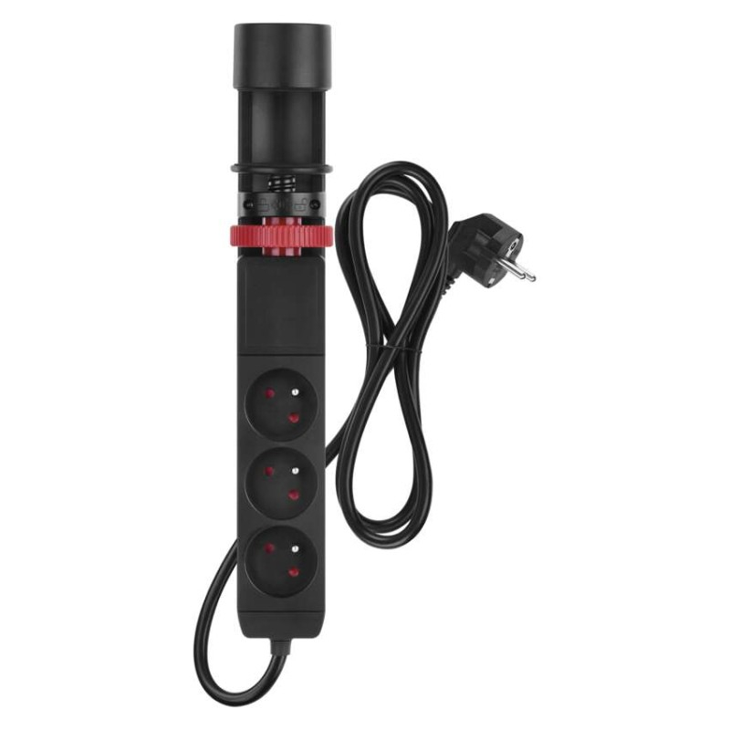 Extension cable 1.5 m/3 sockets/switch/desk mount/USB/black/PVC/1.5 mm2 [2]