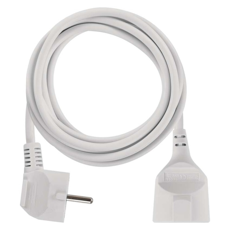 Extension Cord 1,4 m / 1 socket / white / PVC / 1 mm2 [2]