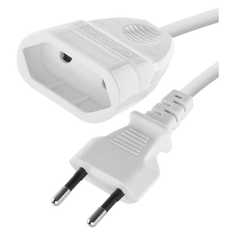 Extension Cord 1.5 m / 1 socket / white / PVC / 0,75 mm2 [2]