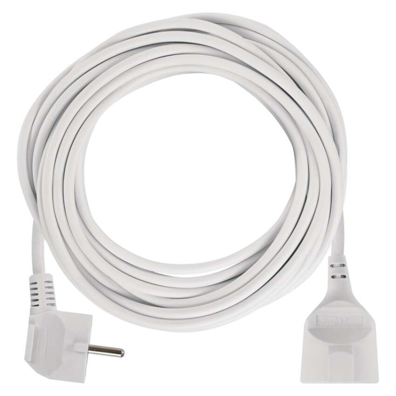 Extension Cord 10 m / 1 sockets / white / PVC / 1,5 mm2 [2]