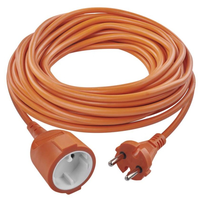 Extension Cord 20 m / 1 socket / orange / PVC / 230 V / 1.5 mm2 [1]