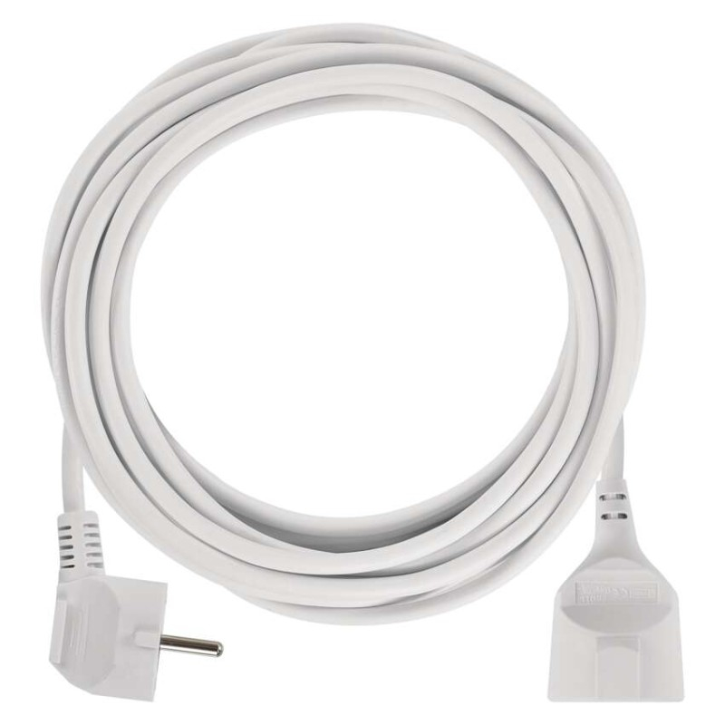 Extension Cord 7 m / 1 sockets / white / PVC / 1,5 mm2 [2]