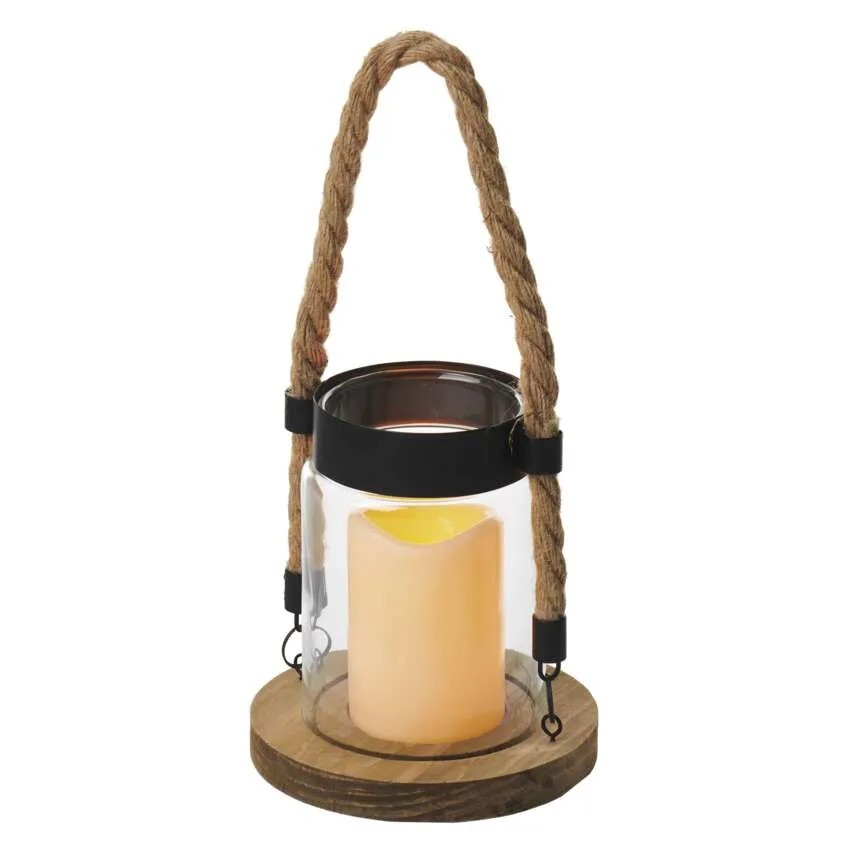 FELINAR DECORATIV LEMN + STICLA [4]