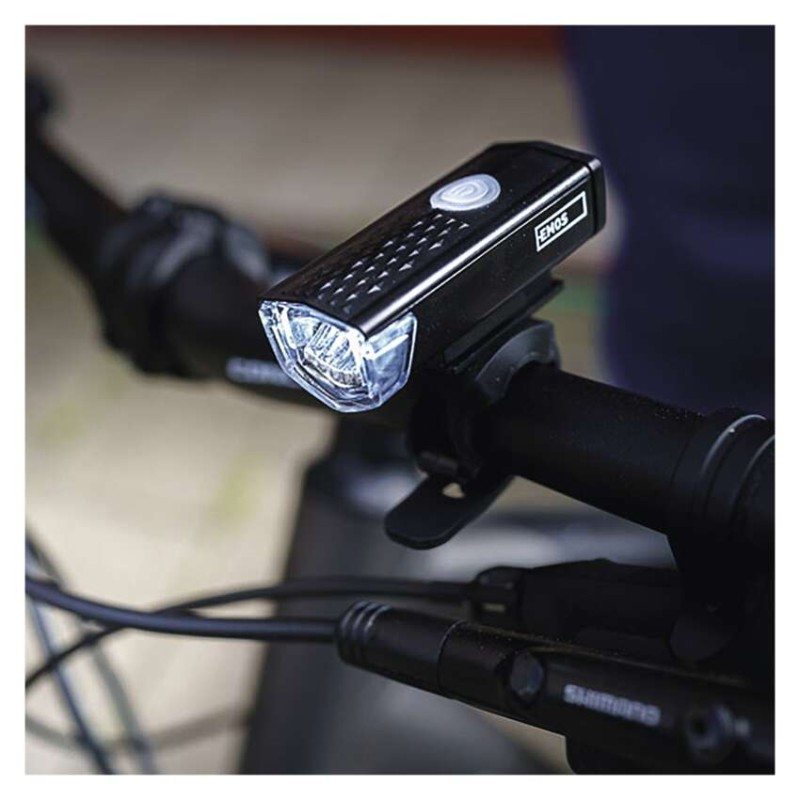 Front + rear rechargeable LED bike light, 90 lm [2]