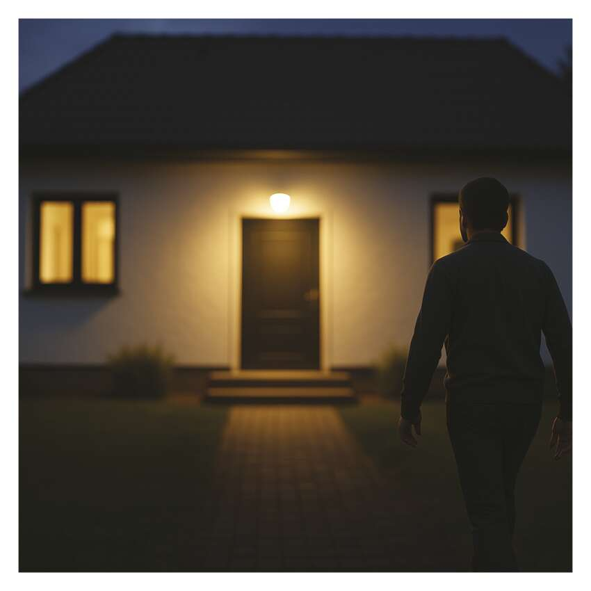 SENZOR DE MISCARE PIRO IP44, 1200W, ALB [10]