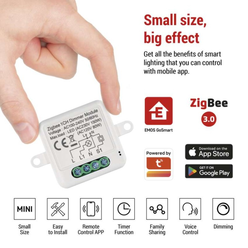 GoSmart dimming module IP-2111DZ, ZigBee, 1-channel [3]
