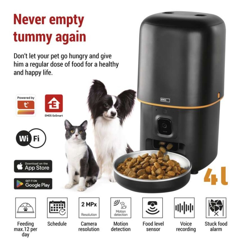 GoSmart feeder Pet Care with camera, 4 l, black, Wi-Fi [3]