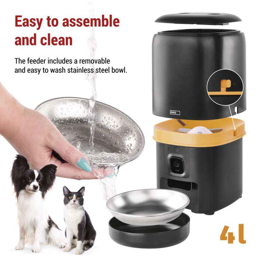 GOSMART FEEDER PET CARE WITH CAMERA, 4 L, BLACK, WI-FI [4]