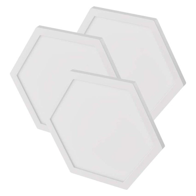 GoSmart LED luminaire Hexagon, extension kit, 3 parts, 1,8W, RGBIC dimmable, WiFi [2]
