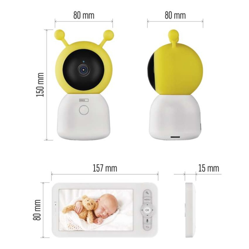 GoSmart Rotary baby monitor IP-500 GUARD with screen and WiFi [2]