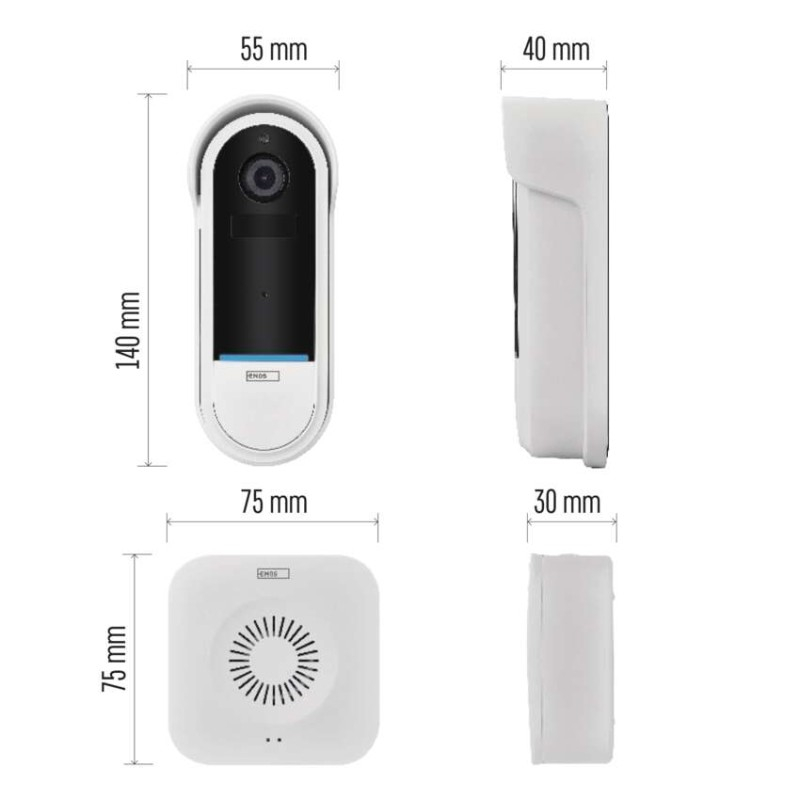 GoSmart Wireless battery-powered video doorbell IP-15S with WiFi [2]