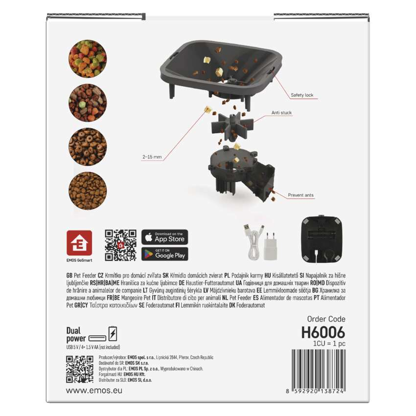 HRANITOR AUTOMAT ANIMALE GOSMART PET CARE 6L CU CAMERA, WI-FI [14]