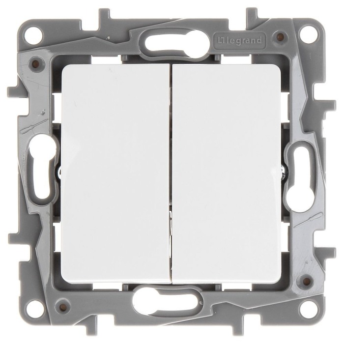 INTRARUPATOR CAP SCARA DUBLU ALB NILOE [1]