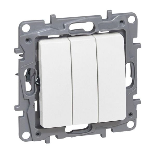 INTRERUPATOR TRIPLA ALB NILOE [1]