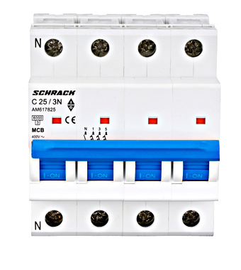 INTRERUPTOR MODULAR (MCB) 3P+N 25A [2]