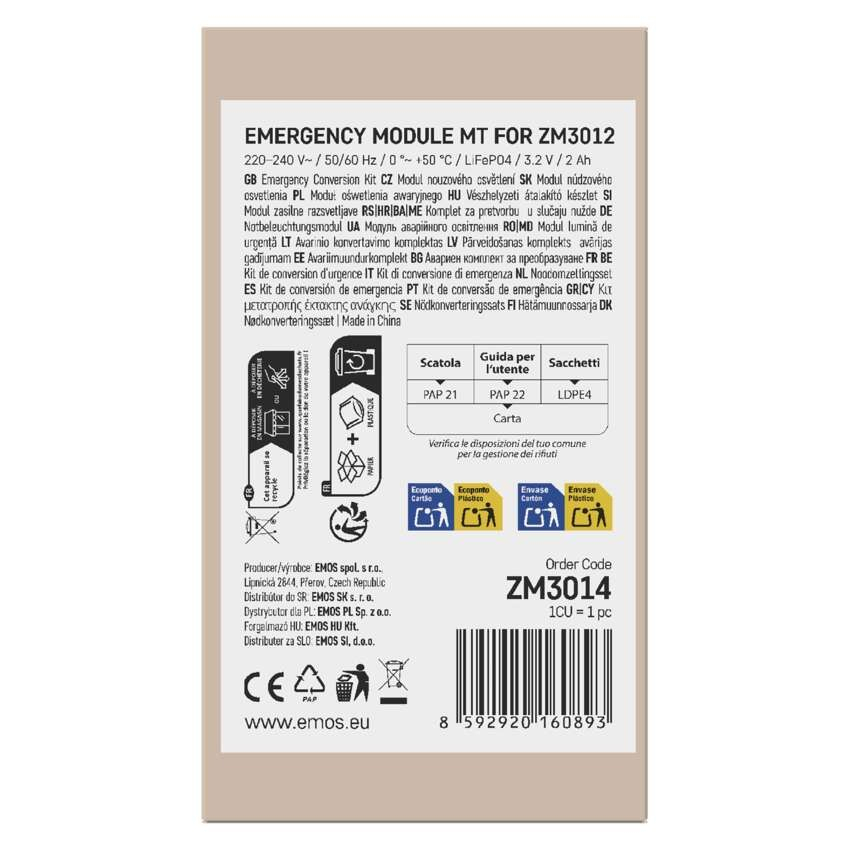 KIT DE EMERGENTA DE 3 ORE PENTRU APLICA EMOS FLERI [6]