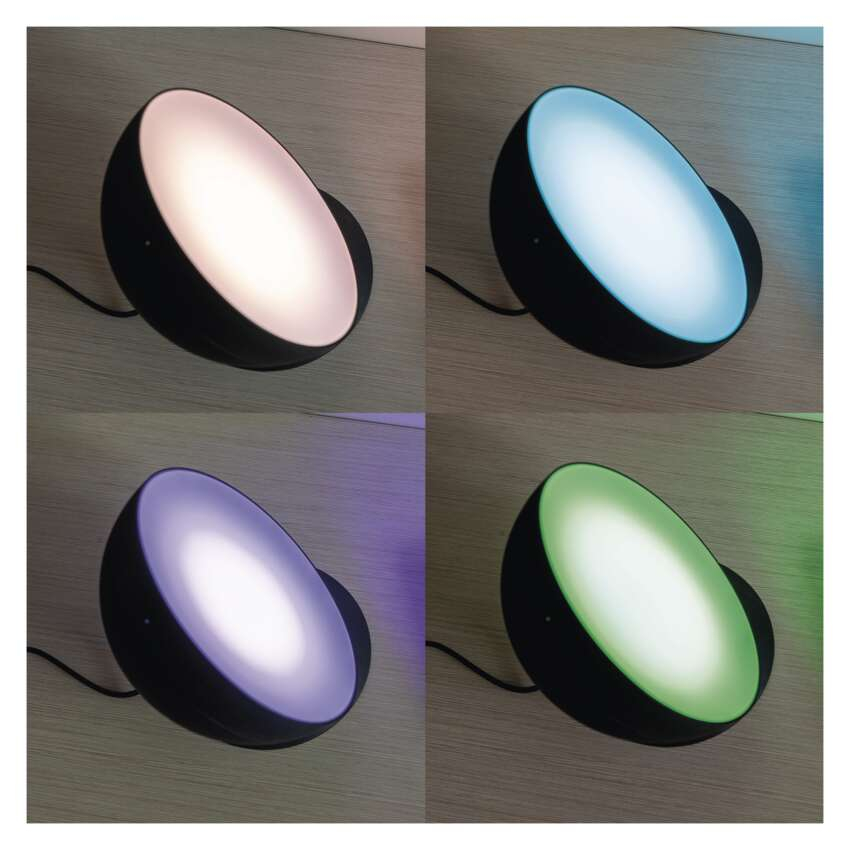 LAMPA AMBIENTALA LED GOSMART, ALB CALD/ALB RECE/RGB, WI-FI,NEGRU [19]