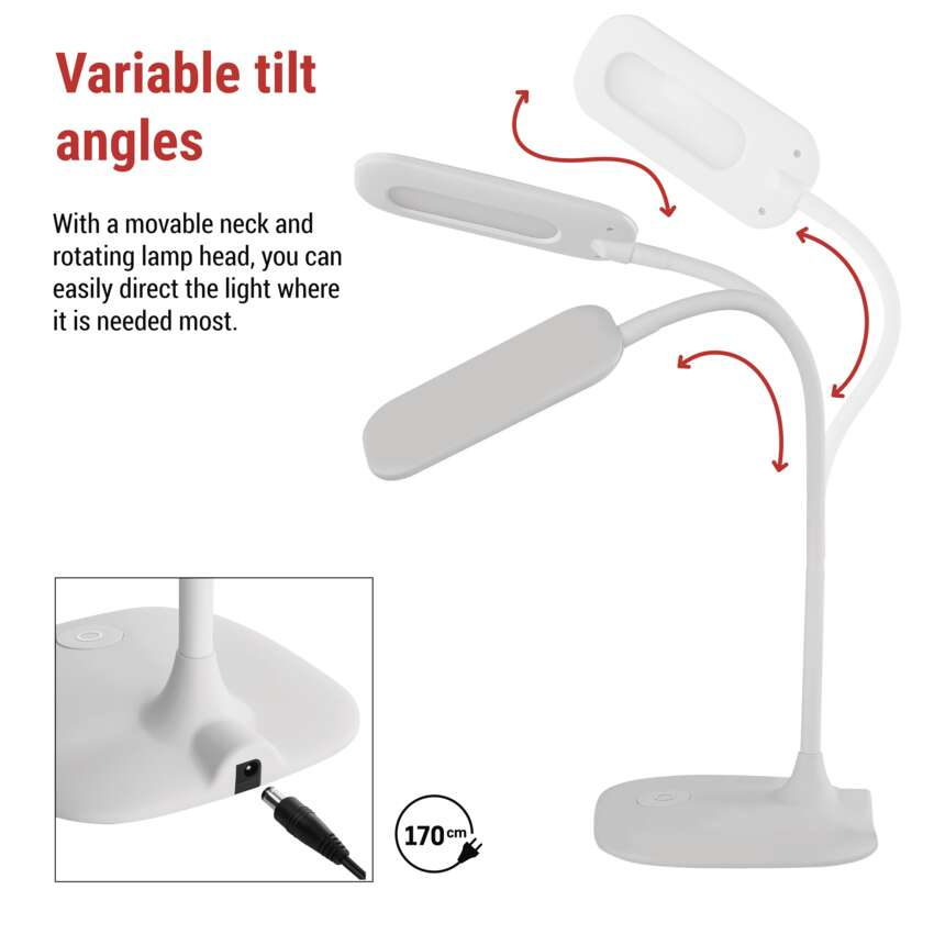 LAMPA DE BIROU STELLA ALB [6]