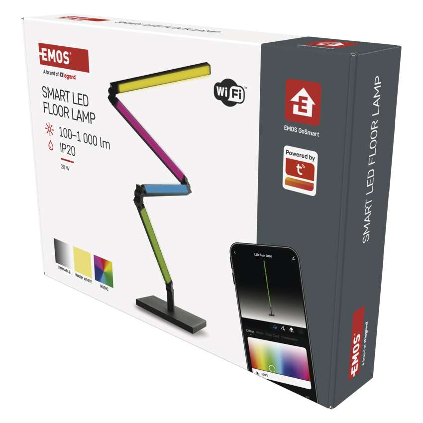 LAMPADAR LED GOSMART, 175 CM, RGBIC+LUMINA CALDA, WI-FI [13]