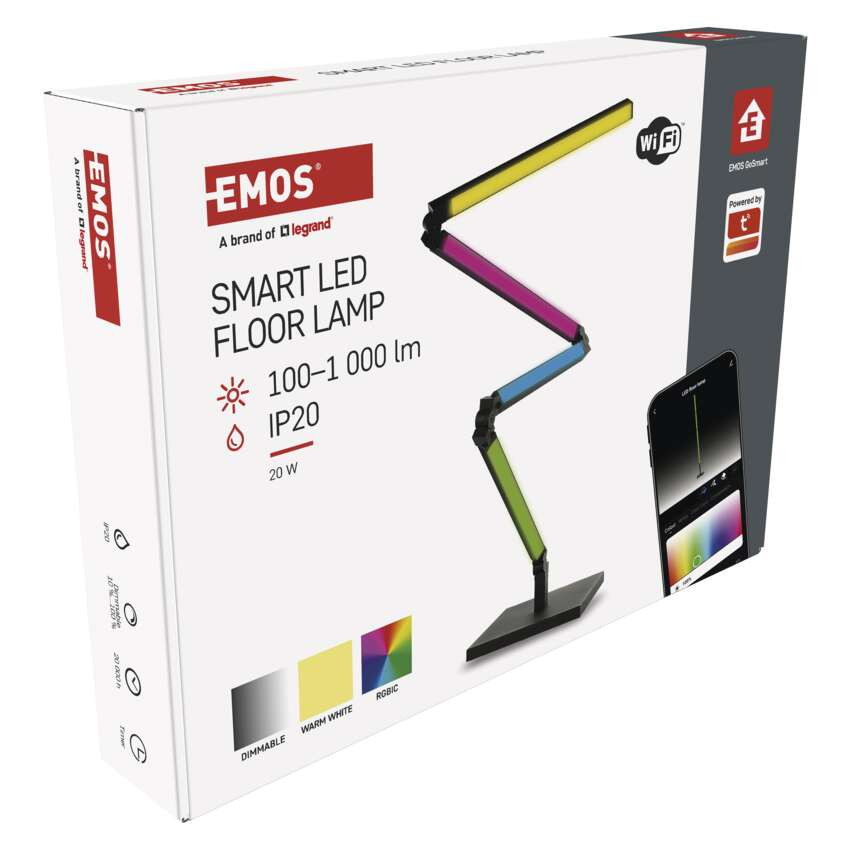 LAMPADAR LED GOSMART, 175 CM, RGBIC+LUMINA CALDA, WI-FI [14]