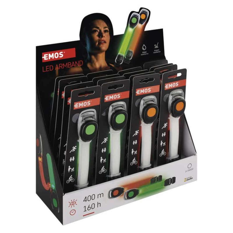 LED Armband, 10 lm, 2× CR2032, 16 pcs, , display box [3]