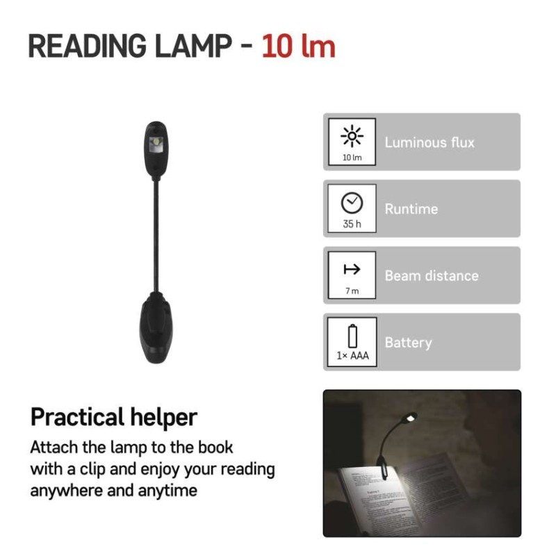 LED Booklight, 10 lm, 1× AAA [2]