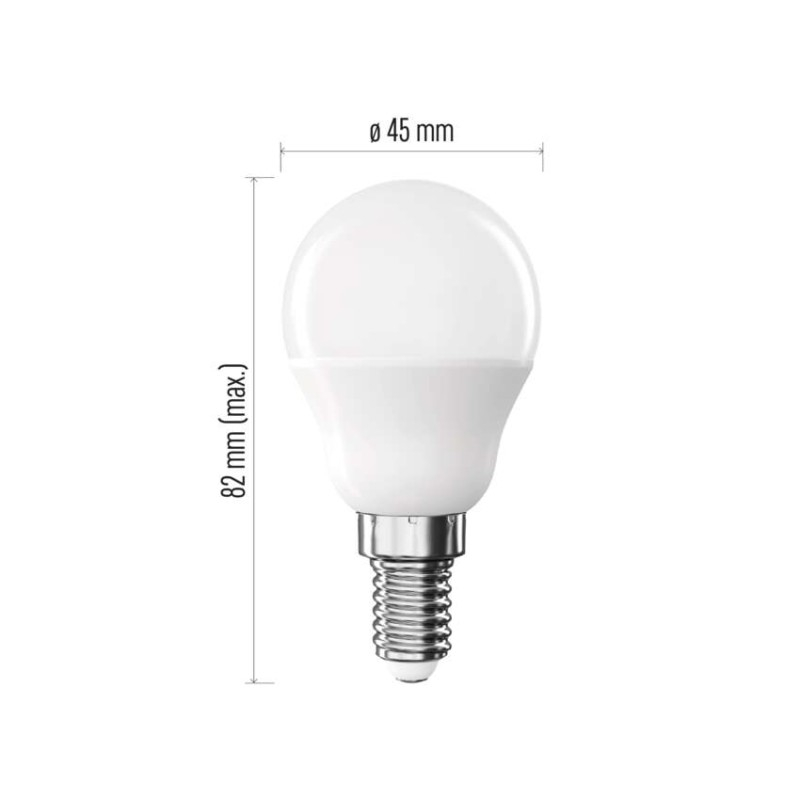 LED Bulb Basic Mini Globe / E14 / 5.5 W (40 W) / 470 lm / Warm white [2]
