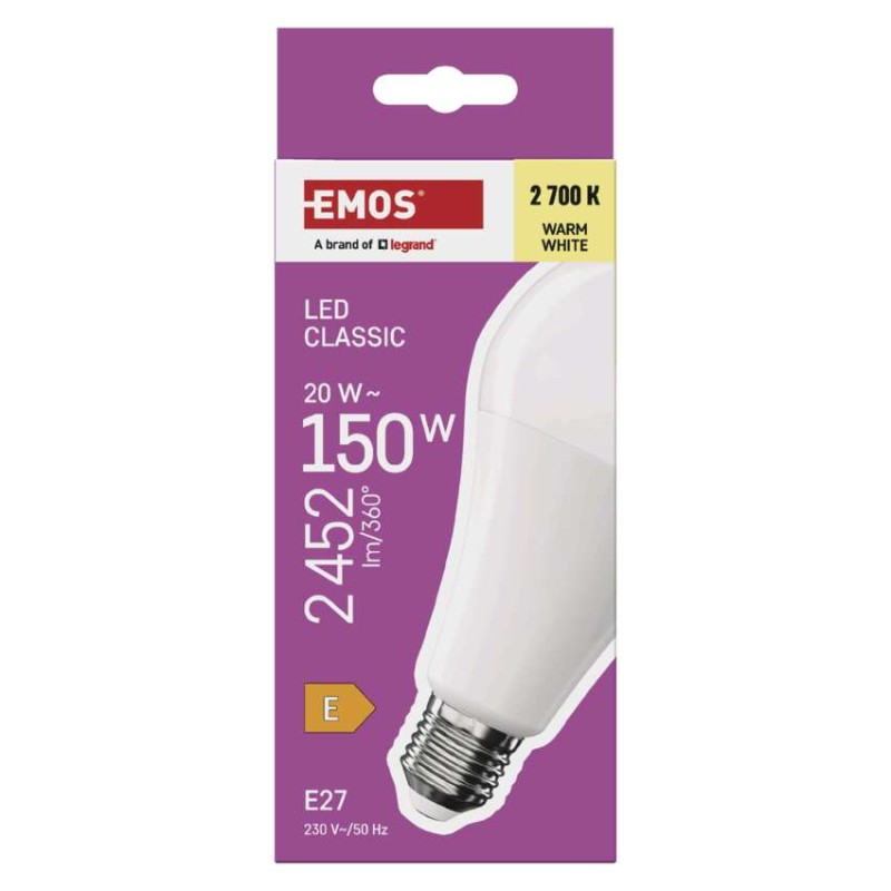LED Bulb Classic A80 / E27 / 20 W (150 W) / 2452 lm / Warm white [3]