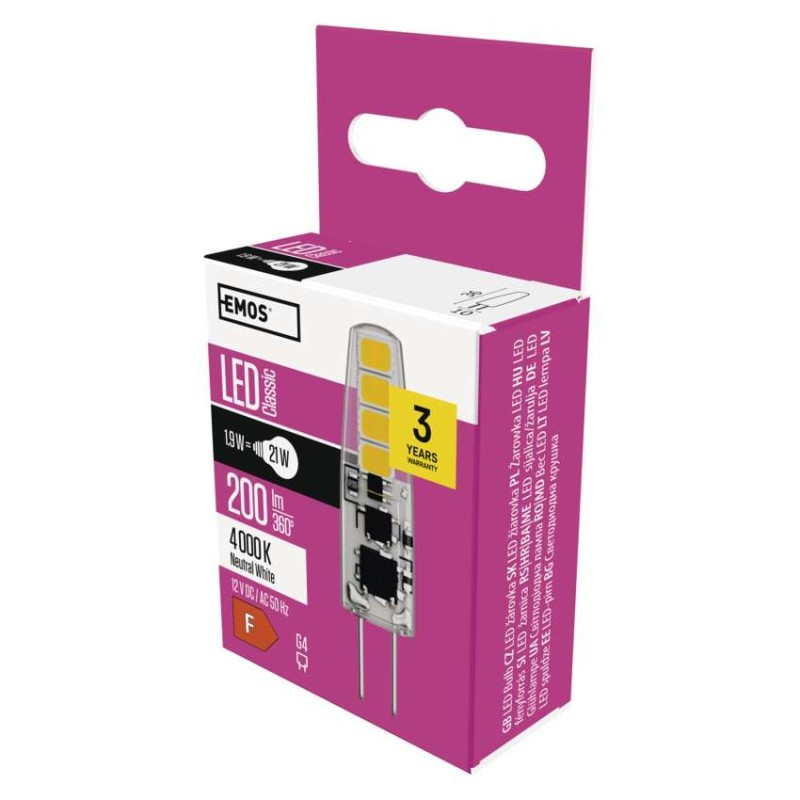 LED Bulb Classic JC / G4 / 1.9 W (21 W) / 200 lm / neutral white [1]