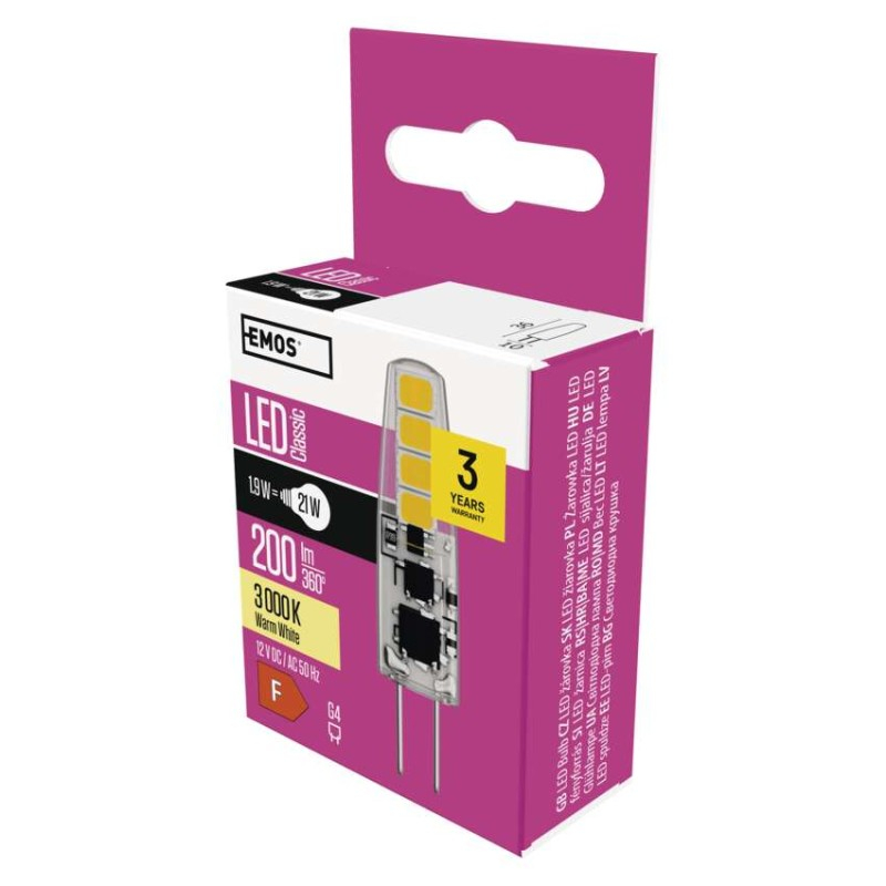LED Bulb Classic JC / G4 / 1.9 W (21 W) / 200 lm / warm white [1]