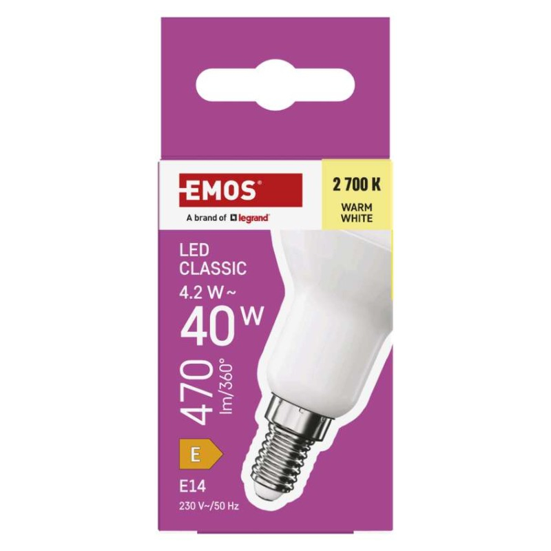 LED Bulb Classic R50 / E14 / 4.2 W (40 W) / 470 lm / Warm white [3]
