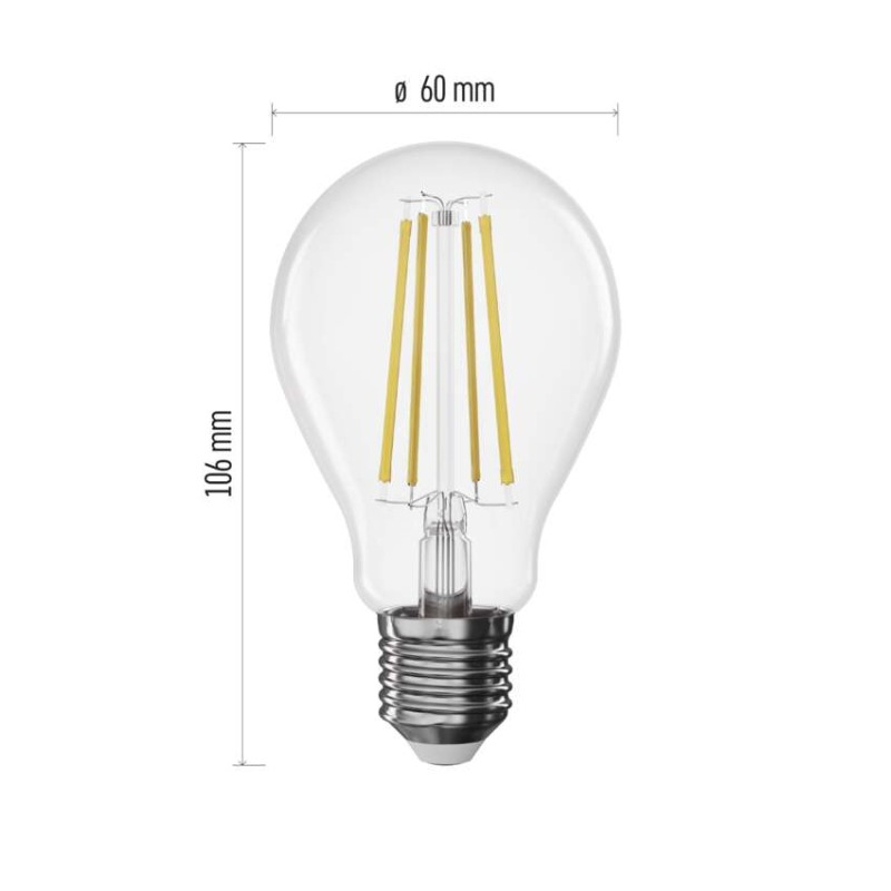 LED Bulb Filament A60/ E27 / 7,5 W (75 W) / 1 055 lm / warm white / dimmable [3]