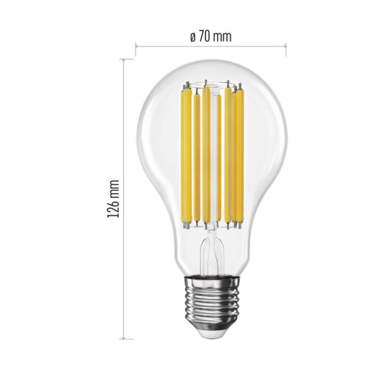 LED Bulb Filament A70 / E27 / 18 W (150 W) / 2452 lm / Warm white [2]