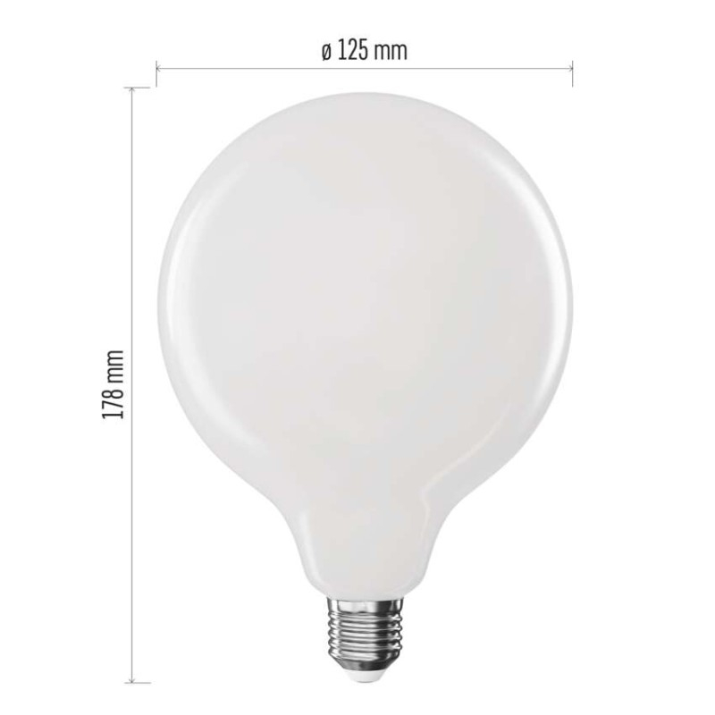 LED Bulb Filament G125 / E27 / 11 W (100 W) / 1521 lm / Neutral White [2]