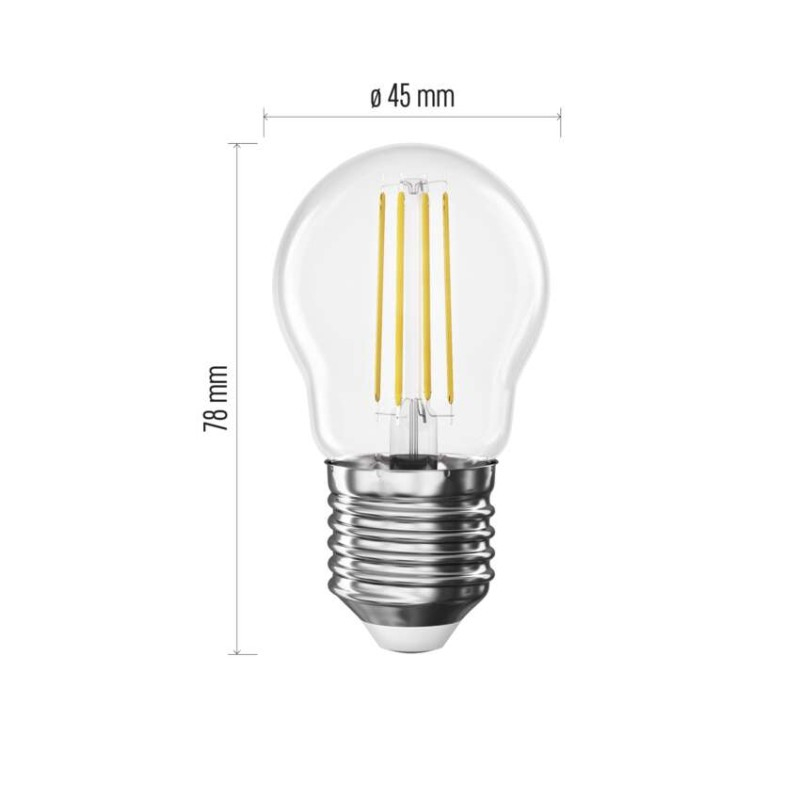 LED Bulb Filament Mini Globe / E27 / 1.8 W (25 W) / 250 lm / Warm white [2]