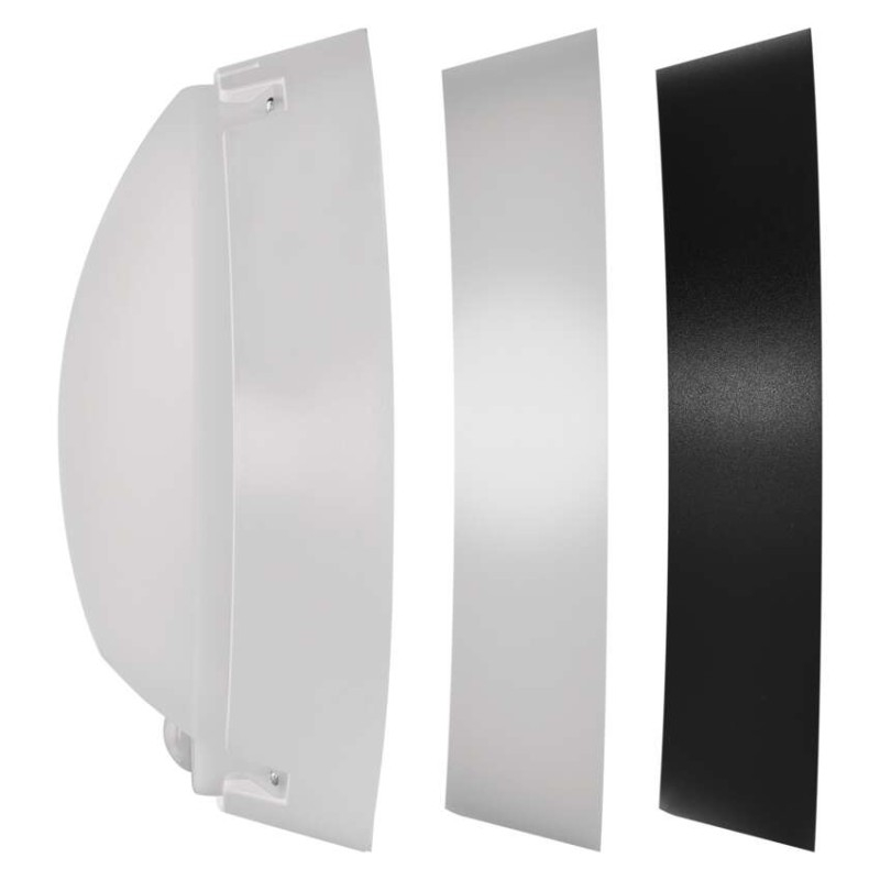 LED Ceiling lamp ZURI with PIR, round, black/white 14W neut. w. [3]