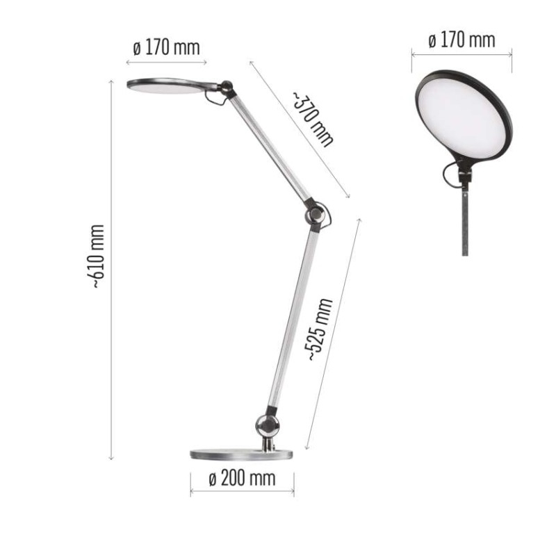 LED Desk Lamp KAREN black [3]