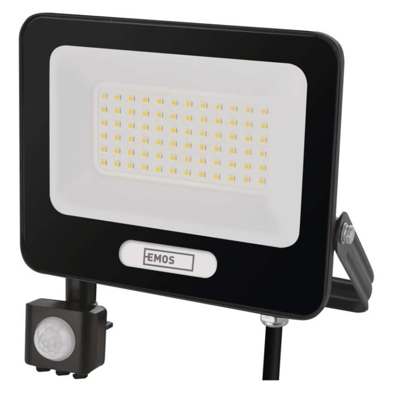 LED floodlight GLARO with motion sensor, 50 W, black, IP54, 5000 lm, neutral white [3]