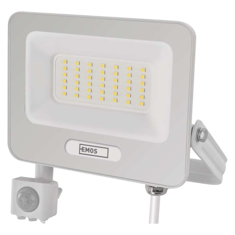 LED floodlight GLARO with motion sensor, 50 W, white, IP54, 5000 lm, neutral white [3]