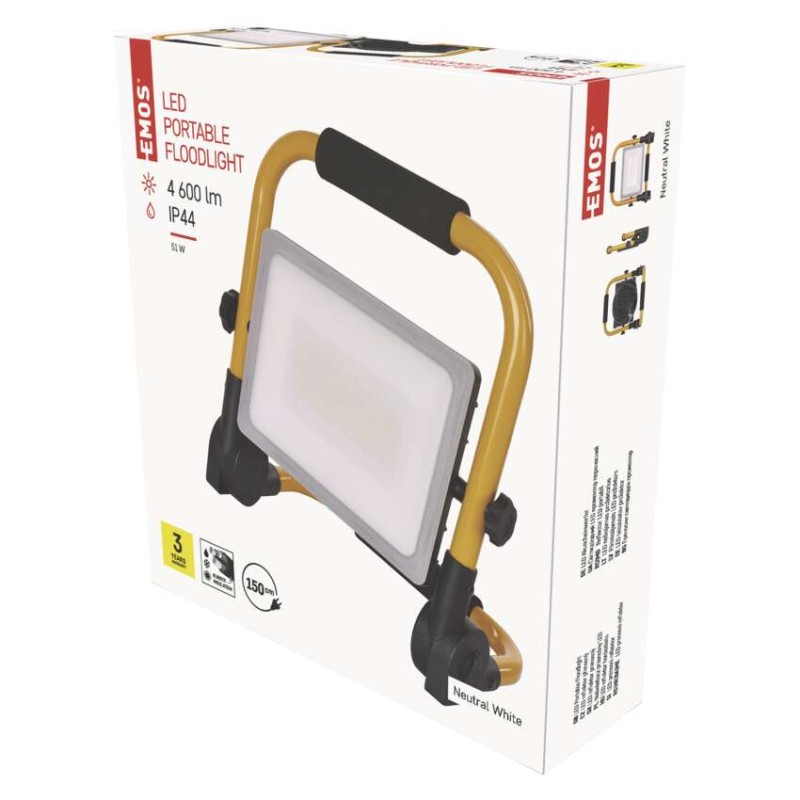 LED floodlight ILIO portable , 51W, yellow, neutral white [1]