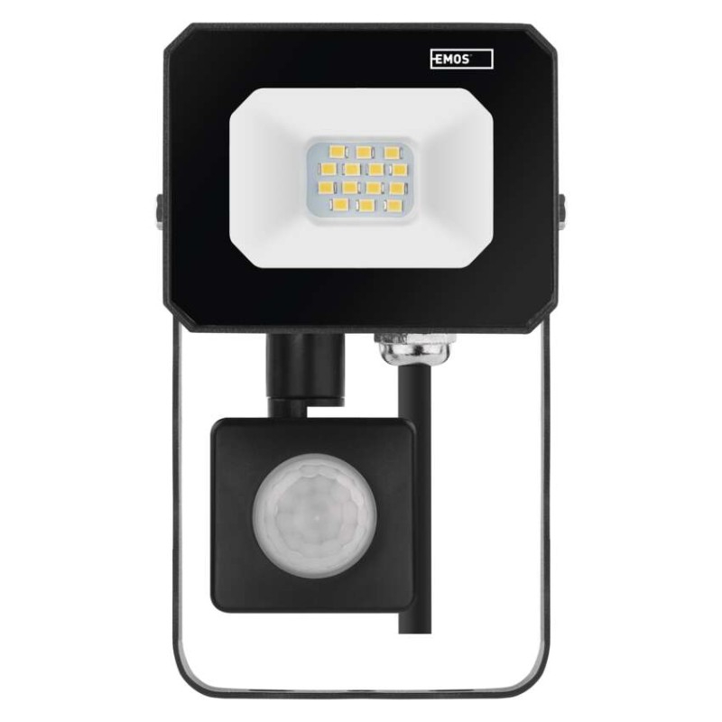 LED floodlight SIMPO with motion sensor, 10 W, black, neutral white [3]