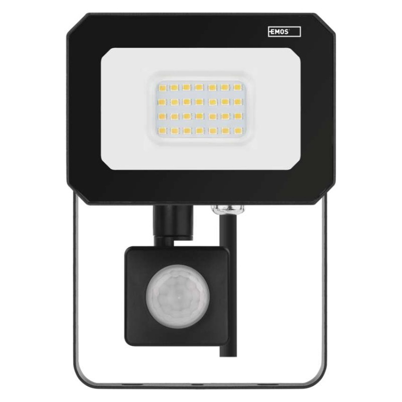 LED floodlight SIMPO with motion sensor, 20 W, black, neutral white [3]