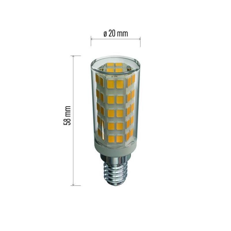 LED Fume hood bulb Classic JC / E14 / 4.5 W (40 W) / 465 lm / warm white [2]