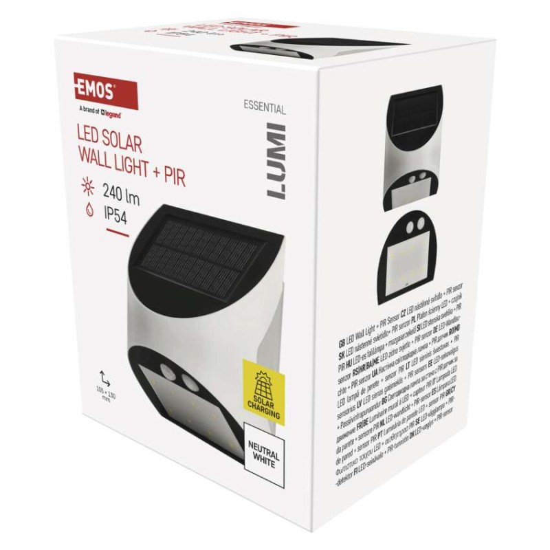 LED luminaire LUMI portable with PIR , white, neutral white [1]