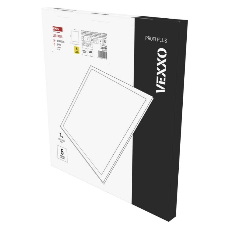 LED panel VEXXO 60×60, white, surface, 33W neutral white UGR [2]