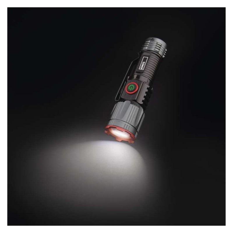 LED rechar. metal flashlight 300 lm, 700 mAh [1]