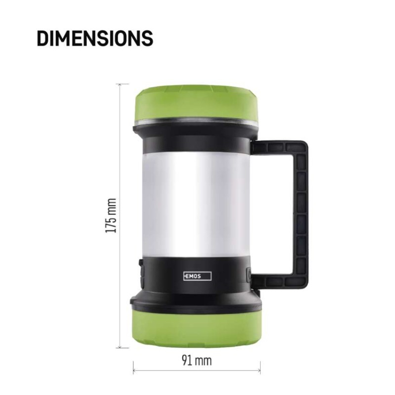 LED rechargeable camping lantern P2313, 350 lm [2]